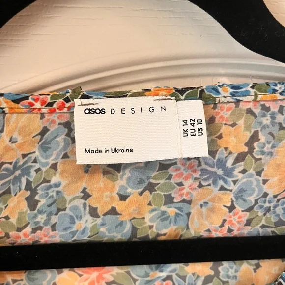 ASOS Floral Buttoned Blouse - Picture 3 of 5